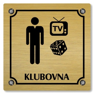 Klubovna, 148x148mm, zlatá, Kansas